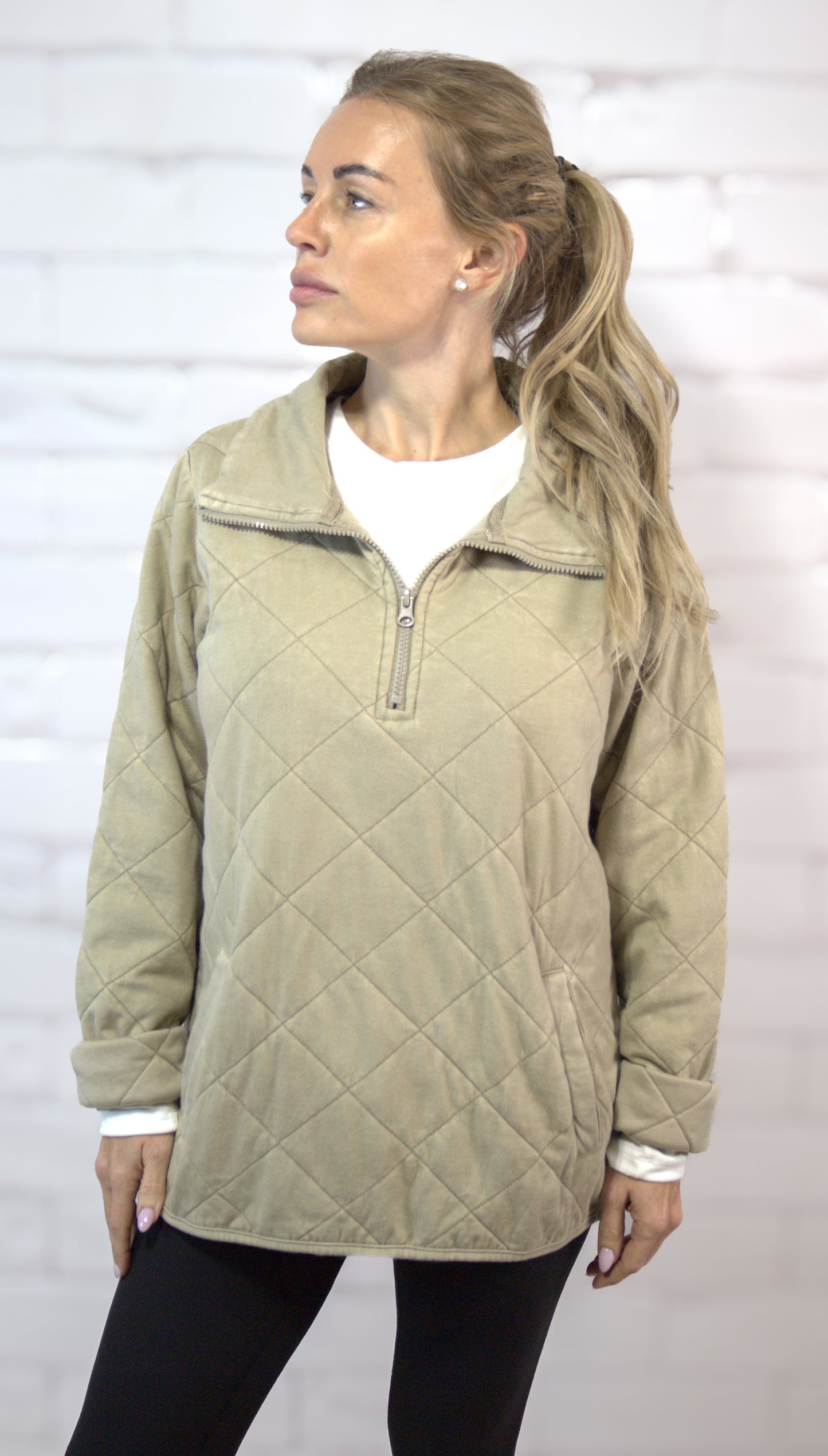 Quilted Half-Zip - Uncover Me