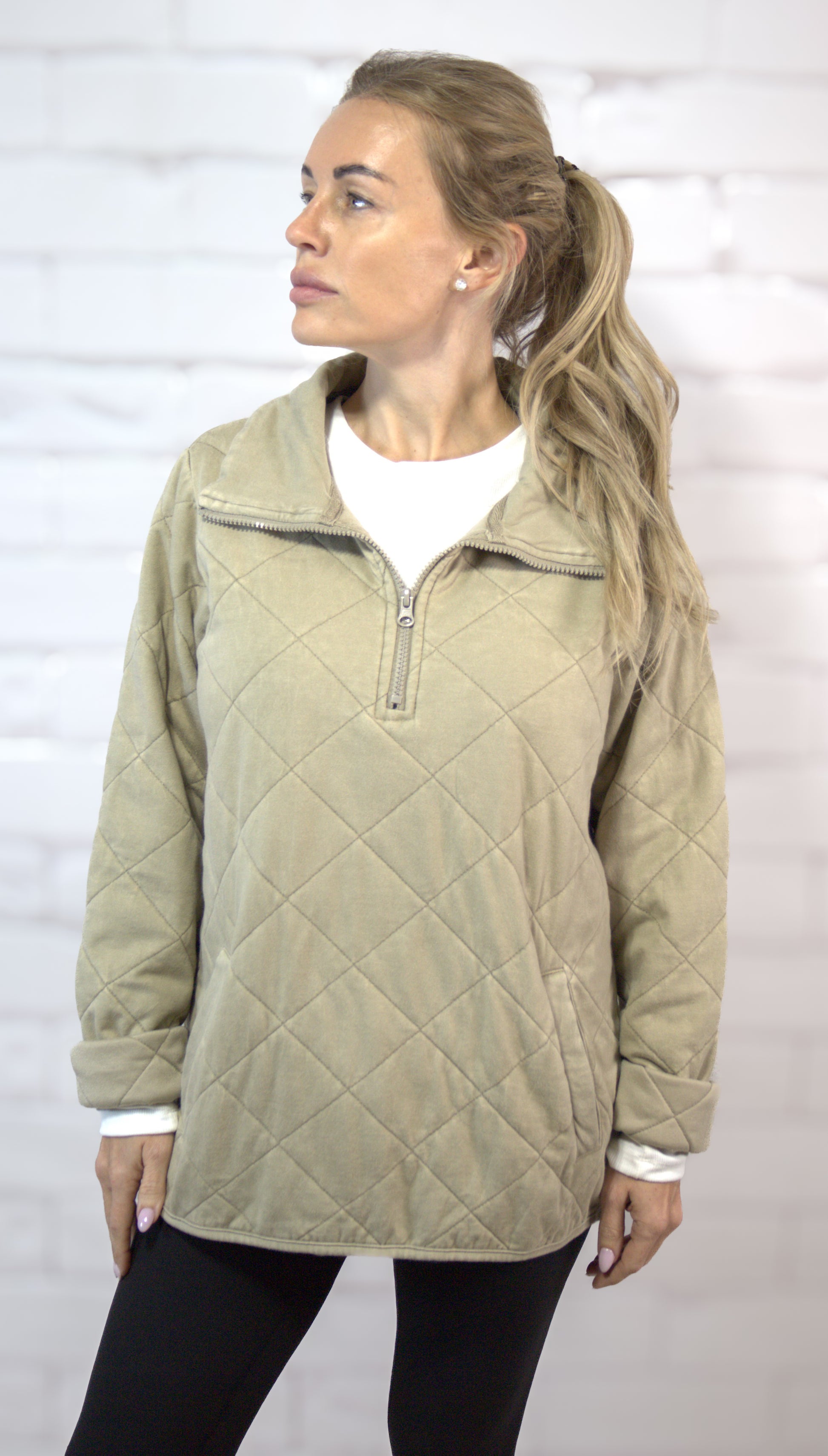 Quilted Half-Zip - Uncover Me