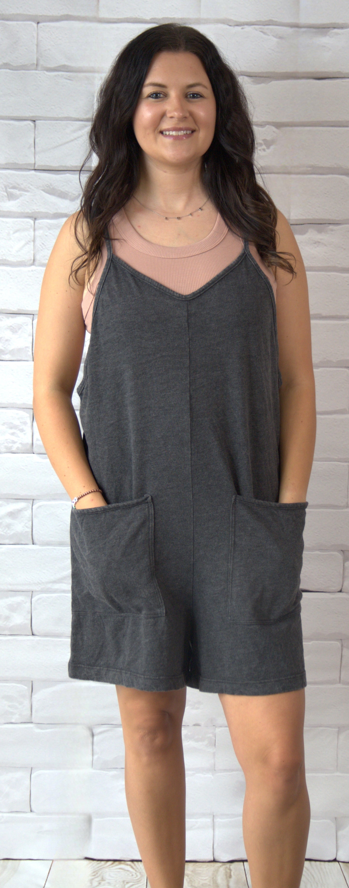 Mineral Washed Romper