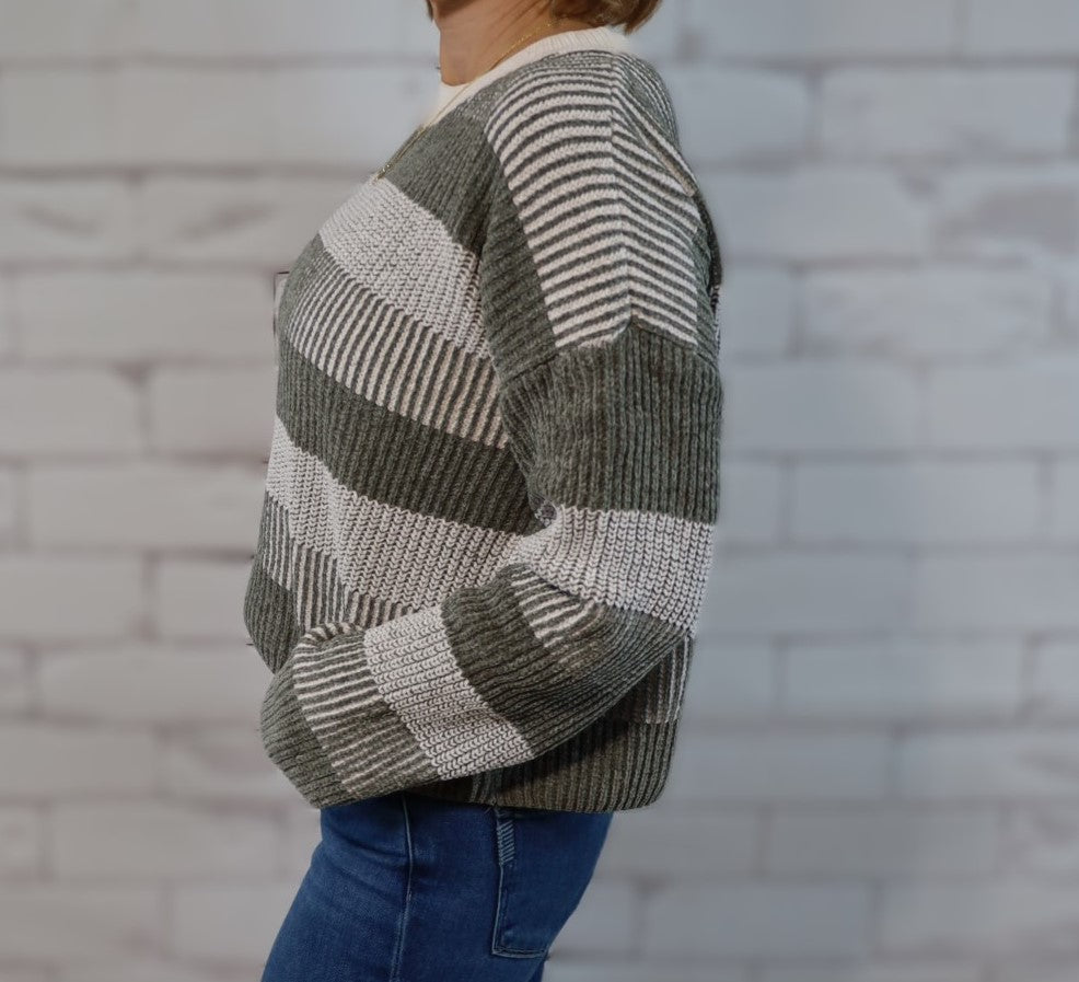 Stripe Sweater - Uncover Me